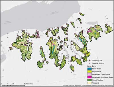 Landscape, Water Quality, and Weather Factors Associated With an Increased Likelihood of Foodborne Pathogen Contamination of New York Streams Used to Source Water for Produce Production